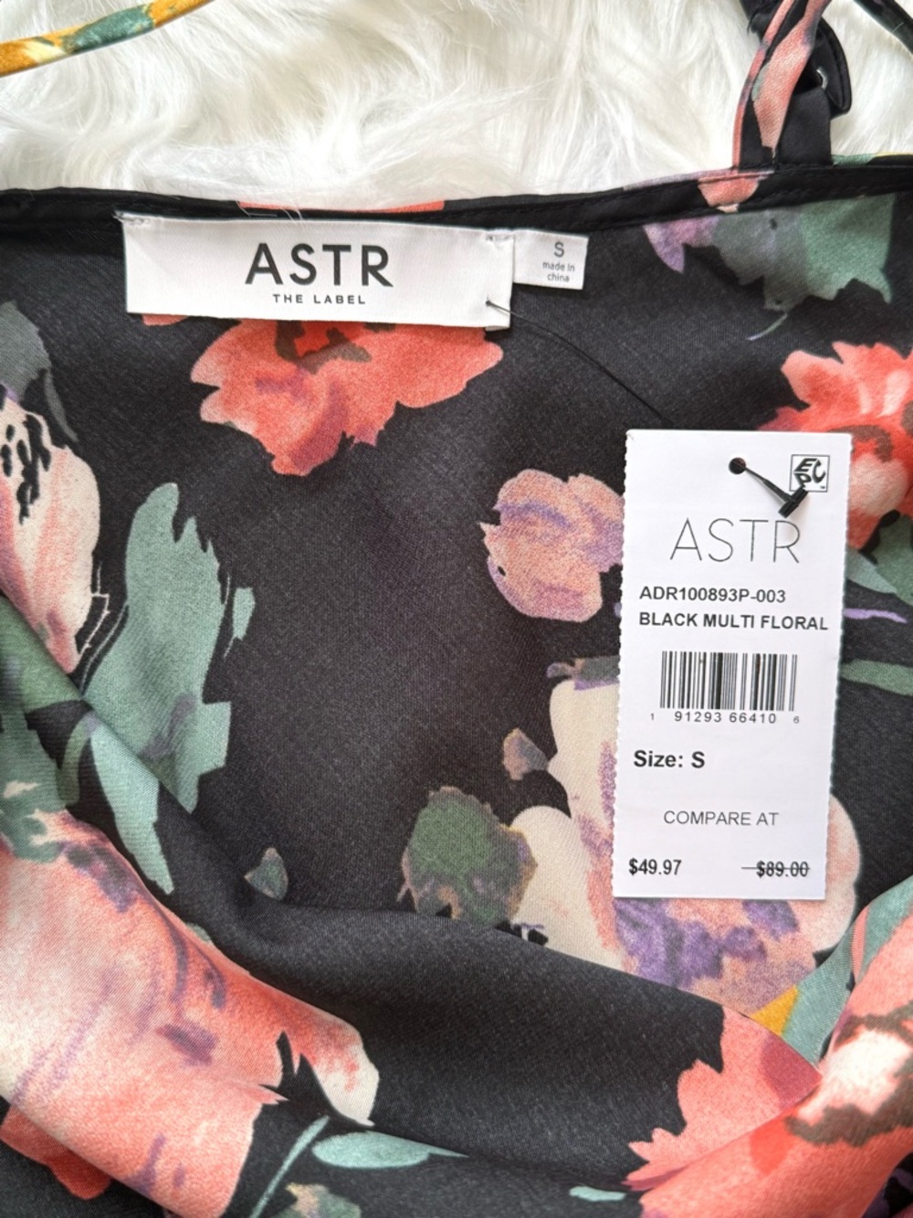 ASTR the Label Floral Satin Midi Slip Dress, NWT - Picture 12 of 15
